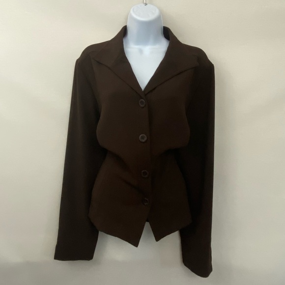 RQT Jackets & Blazers - RQT Brown Blazer Suit Jacket Size XL P-12